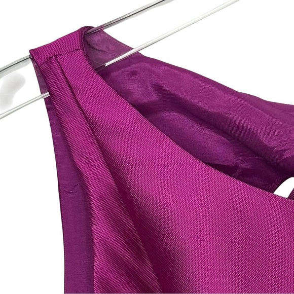 NWT Adrianna Papell Jacquard Party Dress in Cosmo Pink Size 12 - Picture 7 of 13